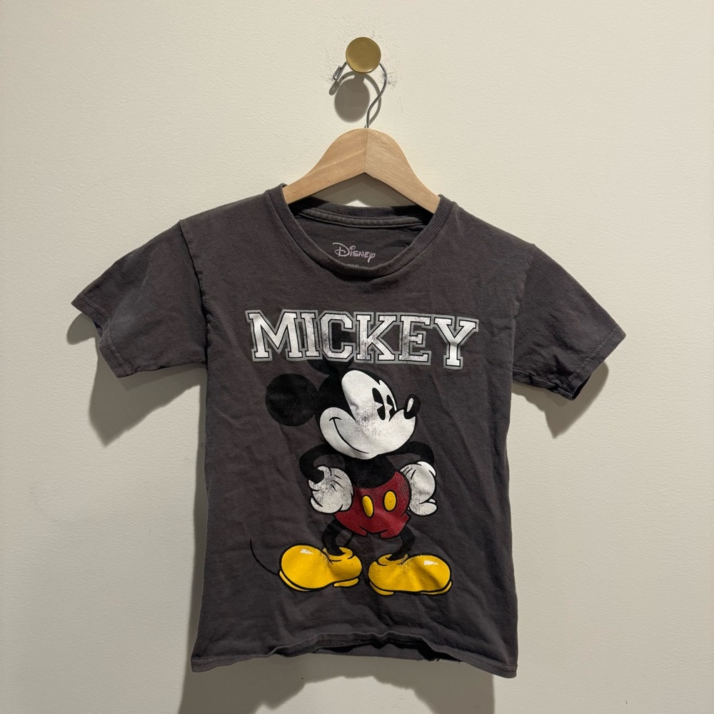 Disney Mickey Gray t shirt top size small